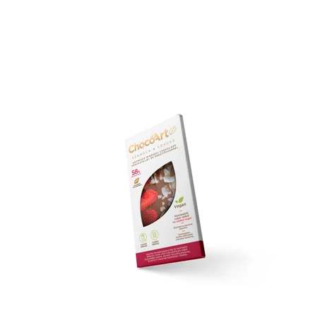 ChocoArtz Szamóca & kókusz csokoládé hozzáadott cukor nélkül 70g