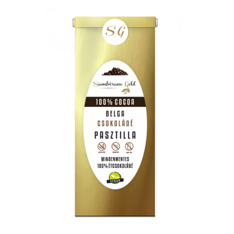 Sambirano Gold 100% belga étcsokoládé pasztilla 1kg