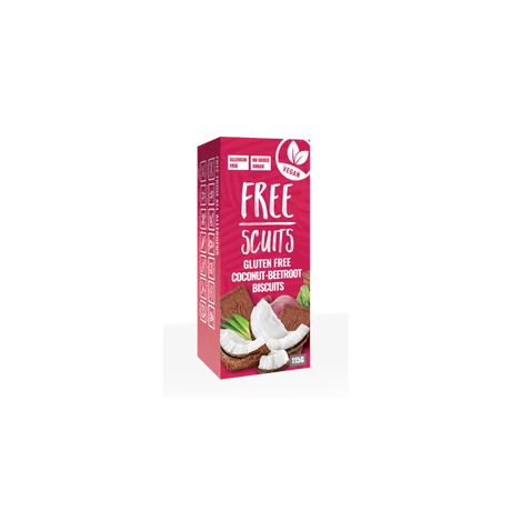 FreeScuits  kókusz-céklaízű keksz édesítőszerrel