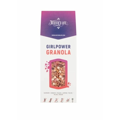 Hester’s Life Girlpower Granola-Málnás granola 320g