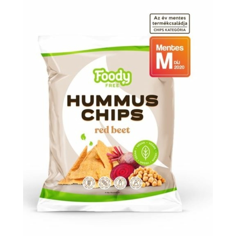 FOODY FREE Hummus chips céklával 50 g/csomag