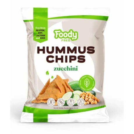 FOODY FREE Hummus chips cukkinivel 50 g/csomag
