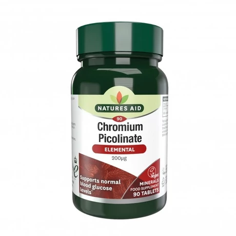 Natures Aid Króm Picolinate 200 mcg tabletta 90 db