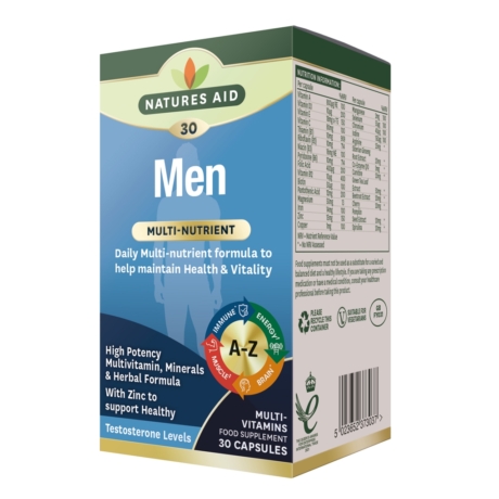 Natures Aid Multivitamin és Ásványi-anyag formula férfiaknak 30 db
