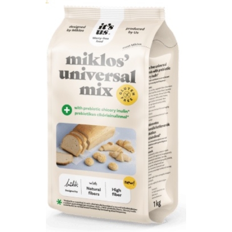 It's us Miklos' universal mix plus lisztkeverék (prebiotikus cikória inulinnal) 1kg